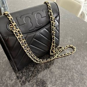 Authentic Tory Burch Black Crossbody Bag